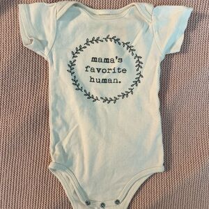Cream Baby Onesie - Mama's Favorite Human